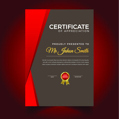 Professional certificate and diploma template