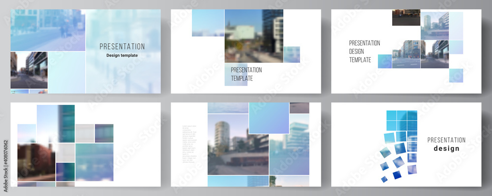 Poster vector layout of the presentation slides design business templates, multipurpose template for presen