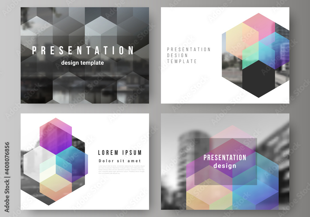 Aufkleber vector layout of the presentation slides design business templates, multipurpose template with color