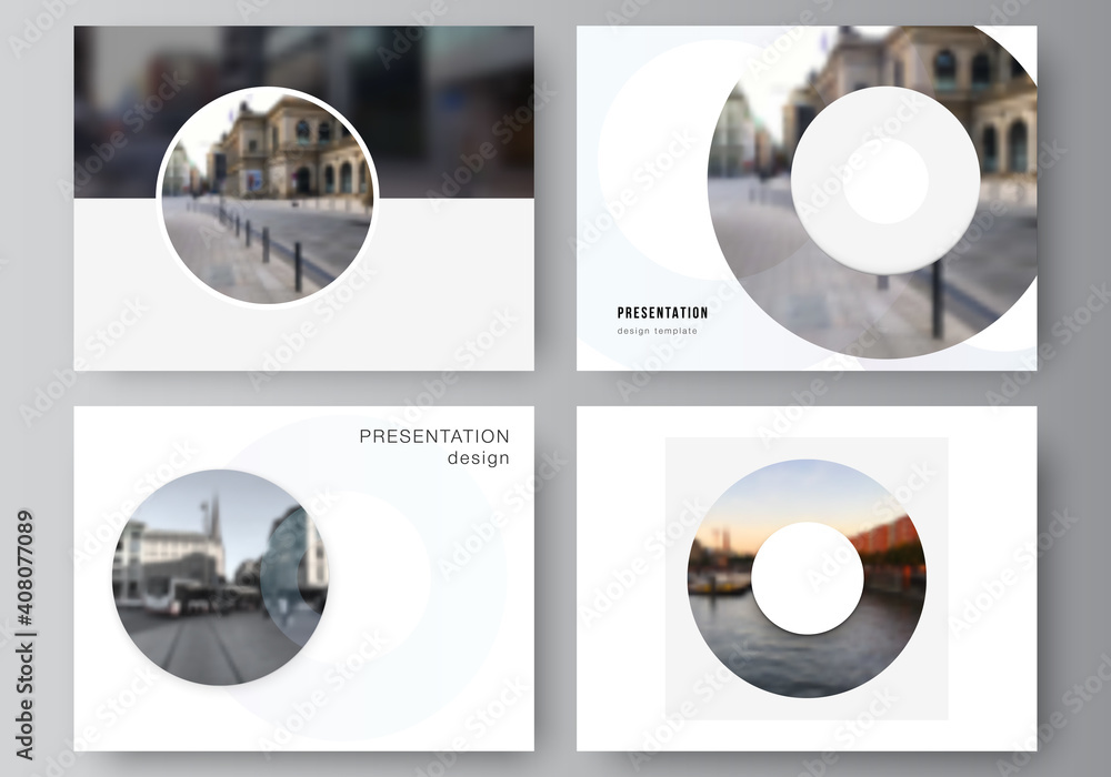 Poster vector layout of the presentation slides design business templates, multipurpose template for presen