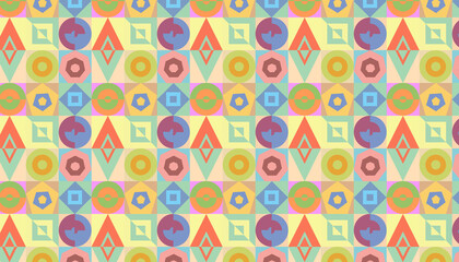 geometric pattern. multi-colored figures. vector