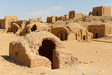 Obraz premium Ancient christian necropolis of Al Bagawat, Egypt
