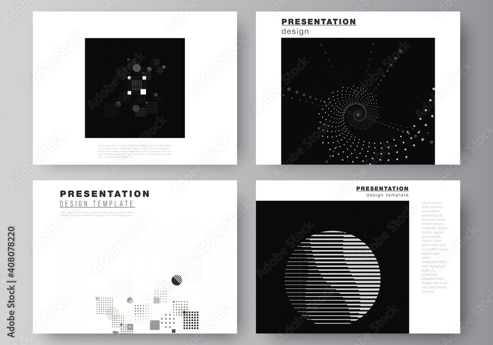 Poster vector layout of the presentation slides design business templates, template for presentation brochu