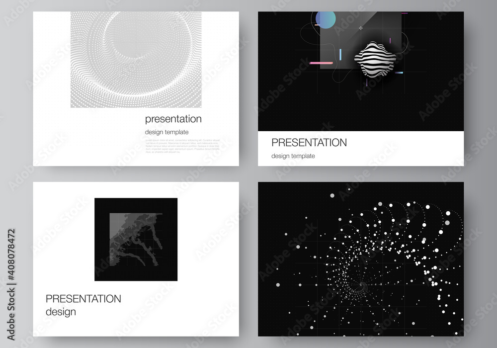 Poster vector layout of the presentation slides design business templates, template for presentation brochu