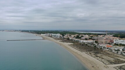 Port du Grau-du-roi, Camargue vue du ciel