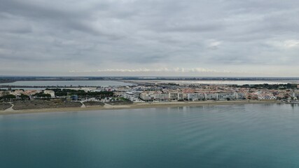 Port du Grau-du-roi, Camargue vue du ciel