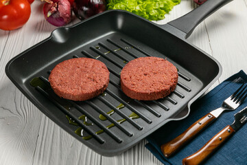 Vegetarian cutlets for burgers
