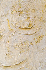Abstract texture of surface covered with putty. Grain and noise effect. Wall background covered with putty.