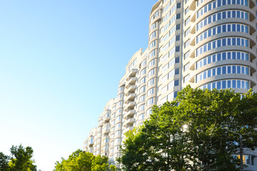 Beautiful view of modern building outdoors on sunny day