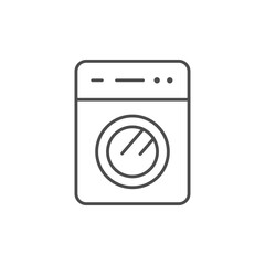 Washing machine line outline icon