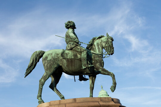 equestrian statue of Franz Joseph the 1. in Vienna, austria