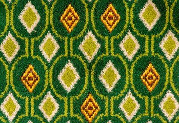 Detail of Sajadah, prayer carpet for Moslem.