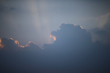 lightning in the sky