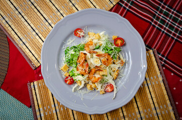 Salad with shrimps