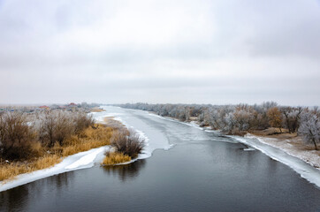 river in winter