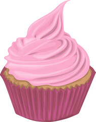 Cupcake, fairy cake vector i