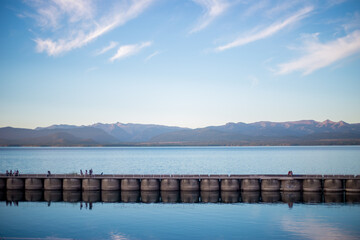 Fototapeta premium sunset over the sea