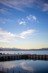 Obraz premium sunrise over the lake
