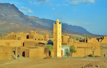 Traditional small city in southern Morocco.