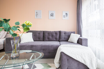 Interior photography, living room in a modern style
