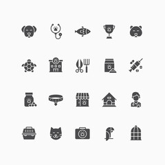 Set of pets icons.