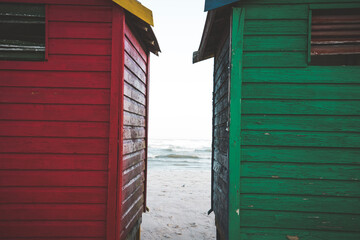 colorful huts in Muizenbuerg / South Africa
