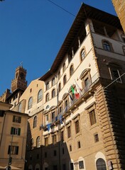 Fototapeta premium Walking through the streets of old town FlorenceFlorence, Italy - October 6th 2019