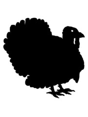 Silhouette Thanksgiving Truthahn 