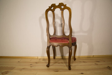 Aachen-Lütticher chair, baroque style furniture, carved oak, stained, seat with horsehair filling,...