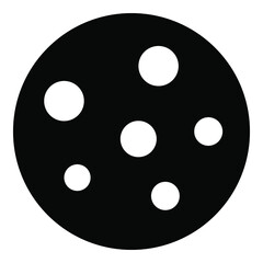 moon vector glyph icon. Modern glyph symbols. Collection of traditional elements.