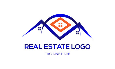 Logo template real estate, apartment, condo, house, rental, business.