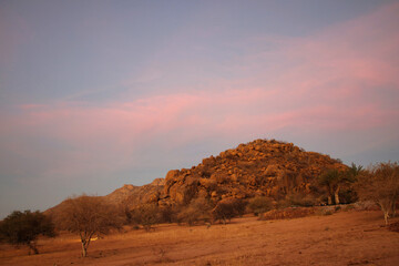 Naklejka na ściany i meble Erongo Mountains - Namibia, Africa 