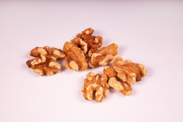 a few pieces of peeled walnuts