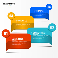 Infographic design template. Creative concept with 4 steps