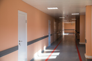 Interior of a modern infectious diseases hospital