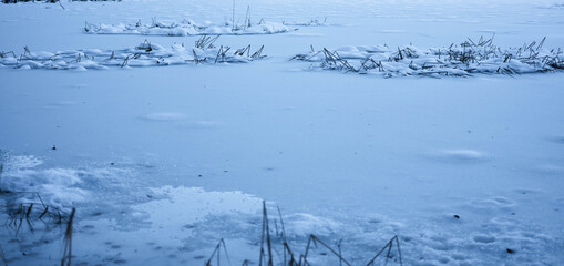 Pfäffiker See im Winter mit Schnee