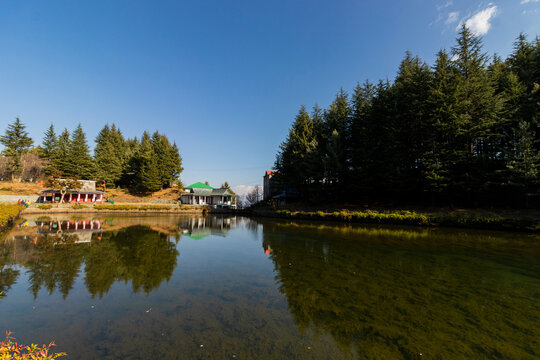 Various views of the Tani Jubaar Lake, Narkanda