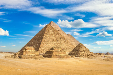 Fototapeta na wymiar View of pyramids