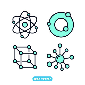 Molecule set icon template color editable. Molecule pack symbol vector illustration for graphic and web design.
