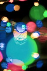 Bokeh Shot einer LED Lichterkette