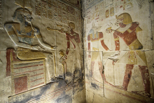 Temple of Sethos I in Abydos, Egypt