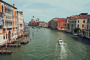 Fototapeta na wymiar The Grand Canal of Venice, Italy.