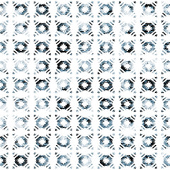 Fototapeta na wymiar Geometric kilim ikat pattern with grunge texture 