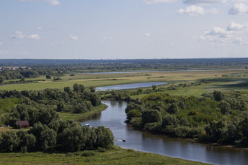 Fototapeta premium Beautiful natural landscape in sunny summer weather