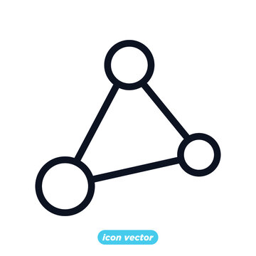 Molecule icon template color editable. Molecule symbol vector illustration for graphic and web design.