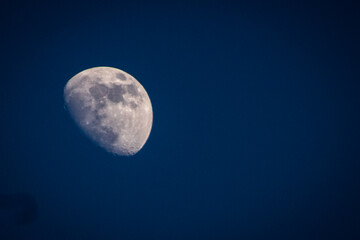 The Moon in the late afternoon