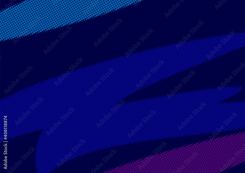 Poster horizontal blue abstract background with graphic elements and text. vector illustration.