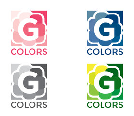 G Colorful Letter Modern Logo Design Concept