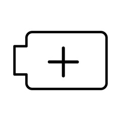 Minimalist icon plus charge battery