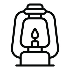 lantern vector outline icon. Modern thin line symbols. Collection of traditional elements.